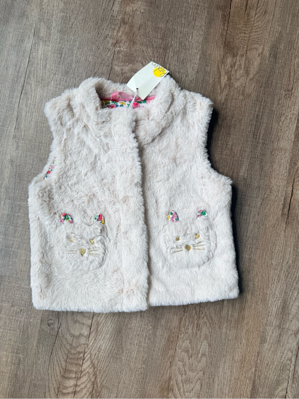 Girl’s Mini Boden Faux Fur Vest